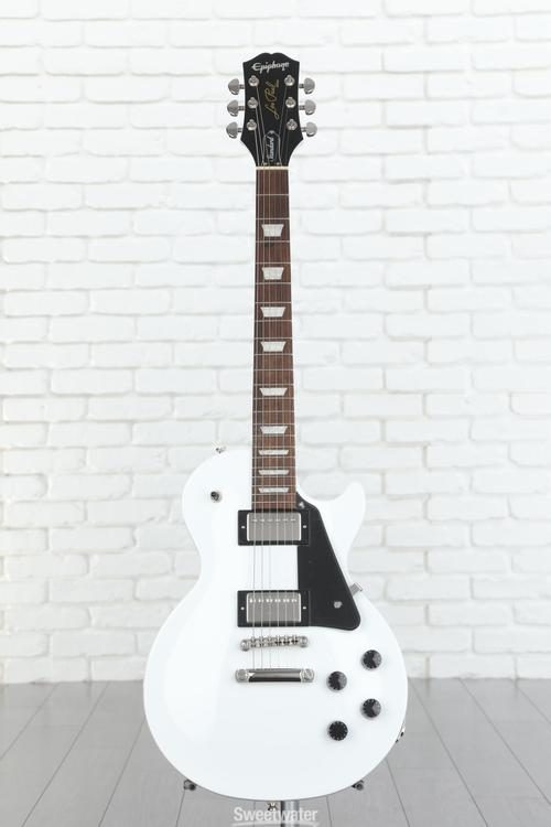 Epiphone Les Paul Studio Electric Guitar - Alpine White | Sweetwater