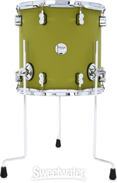 PDP Concept Maple 4-piece Shell Pack - Satin Olive | Sweetwater