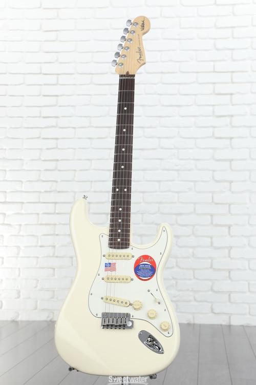 Fender Jeff Beck Stratocaster Olympic White « Guitare électrique