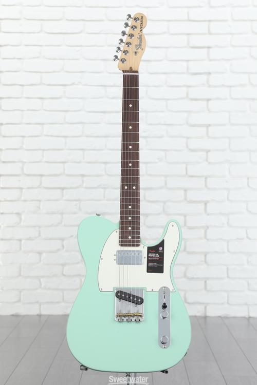 American Performer Telecaster Hum - Satin Surf Green with Rosewood 