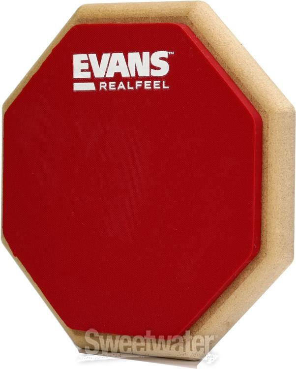 Evans RealFeel 2-sided Practice Drum Pad - 6-inch, Sweetwater