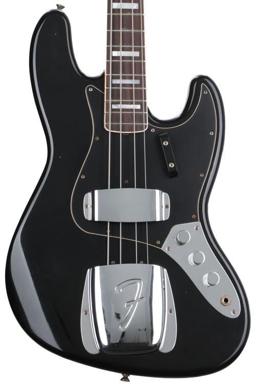 Fender Custom Shop '62 Custom Jazz Bass - Aged Black | Sweetwater