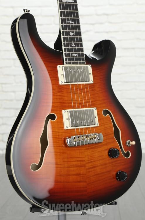 PRS SE Hollowbody II Electric Guitar Tri-Color Sunburst Sweetwater