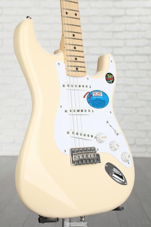 Fender Jimmie Vaughan Tex-Mex Stratocaster - Olympic White with 