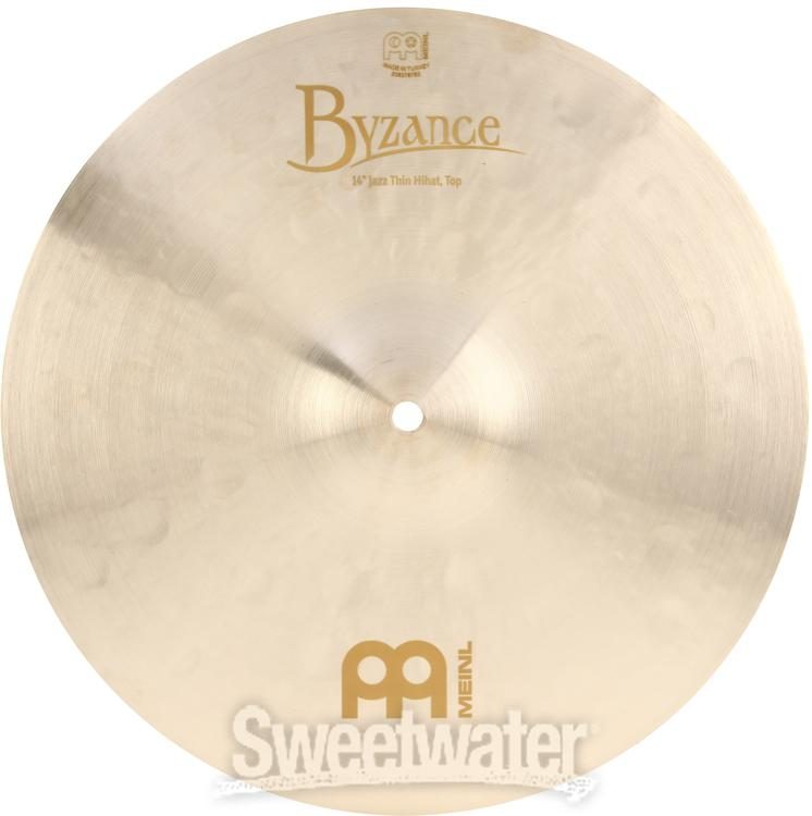 Meinl Cymbals Byzance Jazz Thin Hi-hat Cymbals - 14 inch | Sweetwater