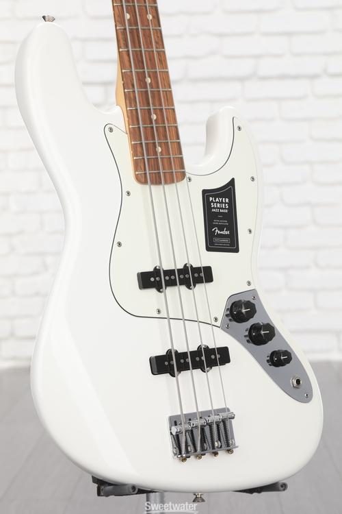 Fender Player Jazz Bass - Polar White with Pau Ferro Fingerboard