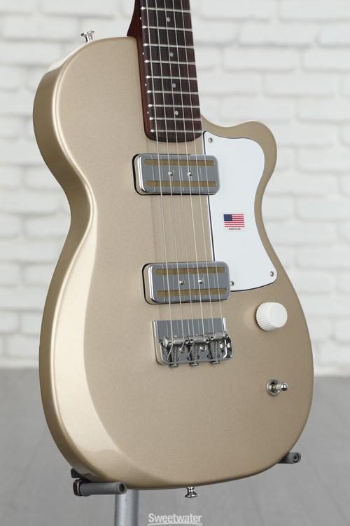 Harmony Juno Electric Guitar - Champagne with Rosewood Fingerboard 