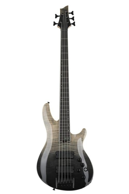 Schecter SLS Elite-5 Bass Guitar - Black Fade Burst | Sweetwater