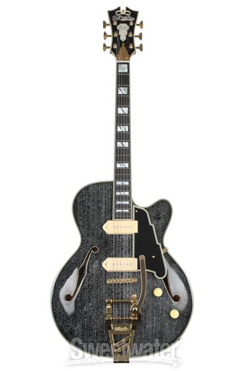 D'Angelico Excel 59 Hollowbody Electric Guitar - Black Dog with