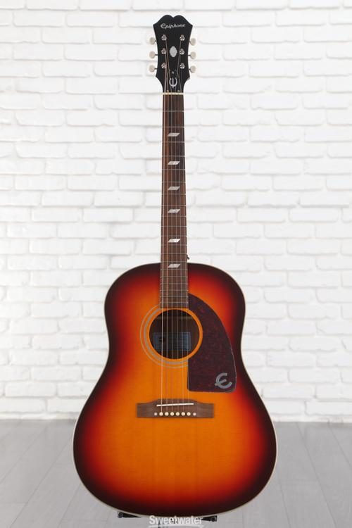 Epiphone Masterbilt Texan Acoustic-Electric Guitar - Faded Cherry