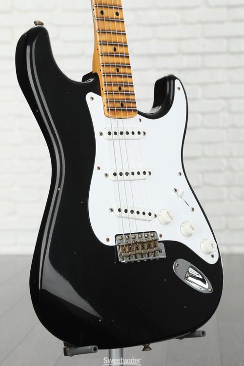 Fender Custom Shop LTD 70th-anniversary '54 Stratocaster Journeyman Relic  Electric Guitar - Black