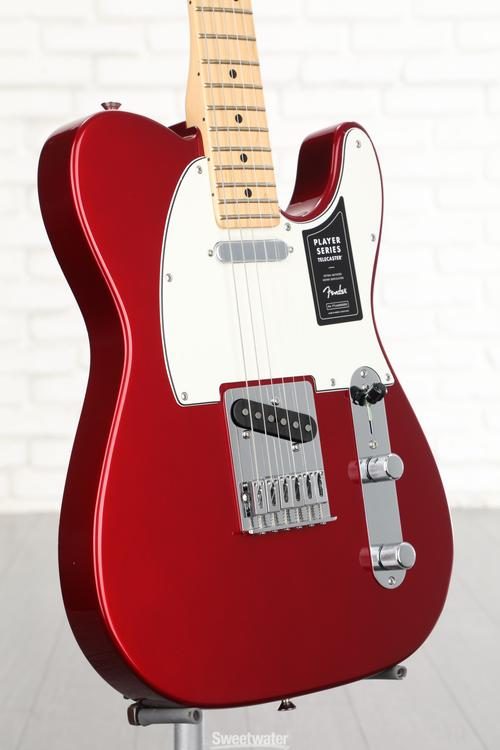 Red shop telecaster guitar