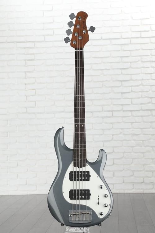 Sterling By Music Man StingRay RAY35HH 5-string Bass Guitar - Charcoal Frost