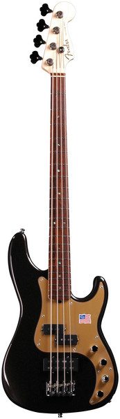 Fender American Deluxe Precision Bass - Montego Black | Sweetwater
