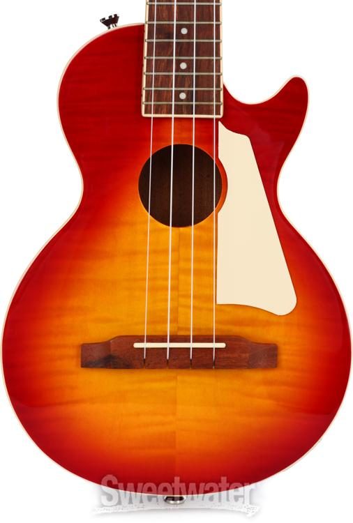 Epiphone Les Paul Acoustic/Electric Tenor Ukulele - Heritage Cherry Sunburst