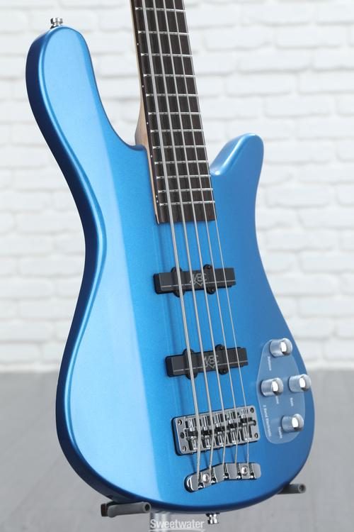 Warwick Rockbass Streamer 5 LX Electric Bass Guitar - Metallic Blue
