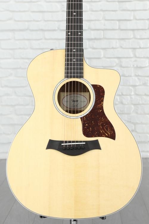 Taylor 214ce Deluxe Acoustic-electric Guitar - Natural with Layered  Rosewood Back & Sides