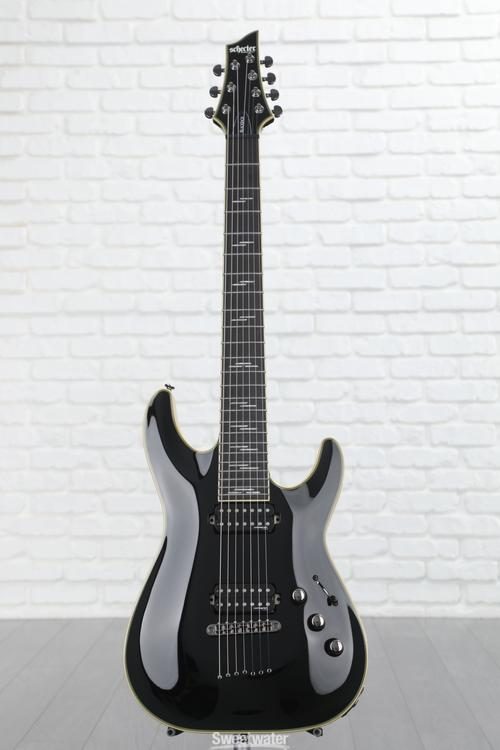 Schecter C-7 Blackjack Electric Guitar - Black Gloss