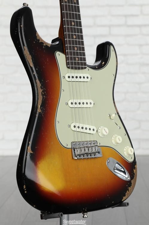 Fender Custom Shop GT11 Heavy Relic Stratocaster - 3-Tone Sunburst -  Sweetwater Exclusive