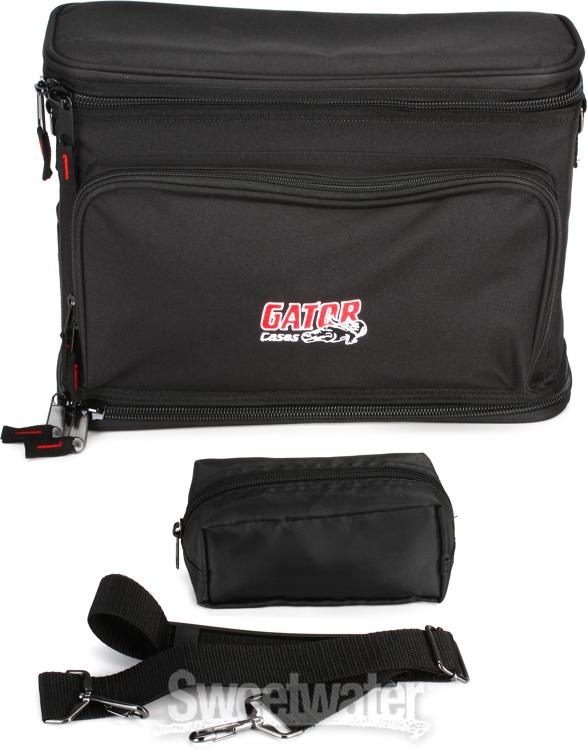 Gator GM-4 Padded Nylon 4 Microphone Carry Bag with External Pockets -  Music Gear Direct