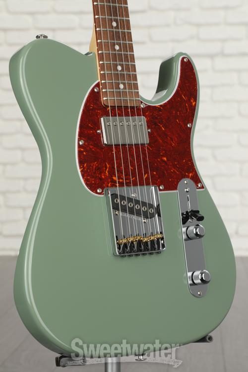 G&L Fullerton Deluxe ASAT Classic Bluesboy Electric Guitar with Rosewood  Fingerboard - Macha Green