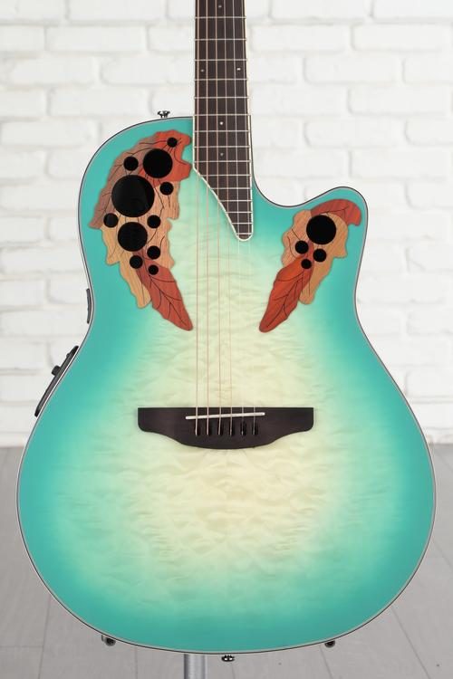 Ovation Celebrity Elite Plus CE44X-9B Mid-depth Acoustic-electric Guitar -  Mintburst