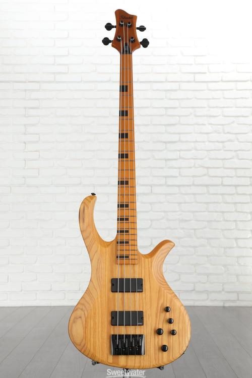 Schecter Session Riot-4 Bass Guitar - Aged Natural Satin | Sweetwater