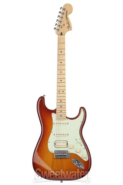 Fender Deluxe Stratocaster HSS - Tobacco Sunburst with Maple Fingerboard