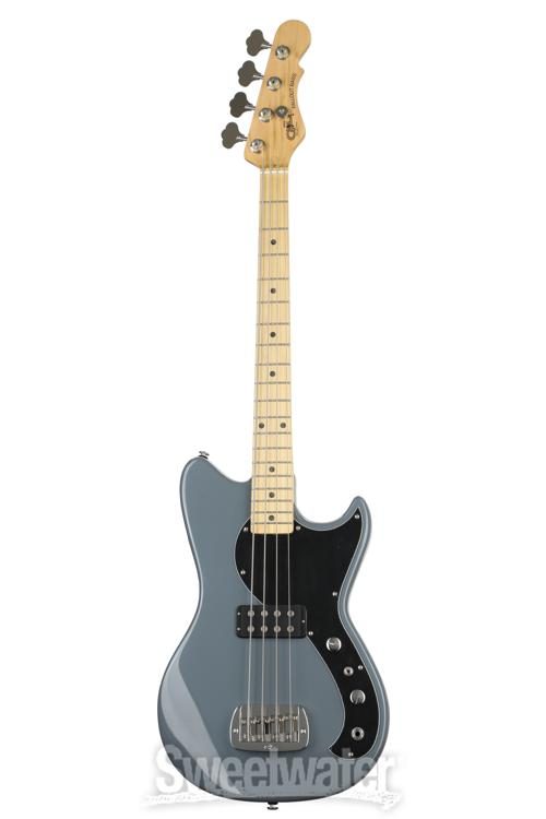 G&L Fullerton Deluxe Fallout Short-scale Bass Guitar - Grey Pearl
