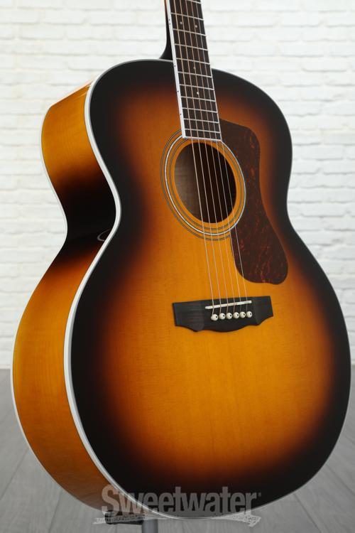 Guild F-250E Deluxe Acoustic-Electric Guitar - Antique Burst