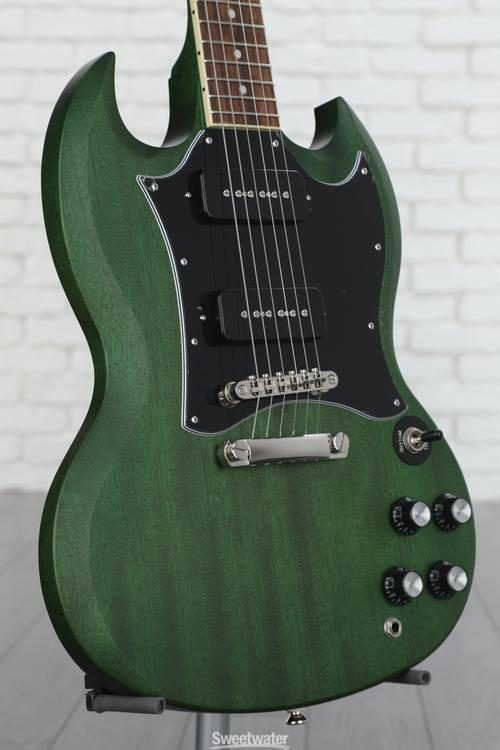 Epiphone SG Classic Worn P-90s Electric Guitar - Worn Inverness Green