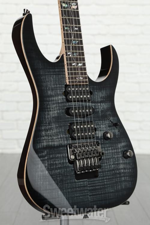 Ibanez J Custom RG8570Z - Black Rutile | Sweetwater