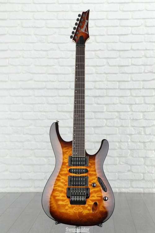 Ibanez S670QM Electric Guitar - Dragon Eye Burst Reviews | Sweetwater