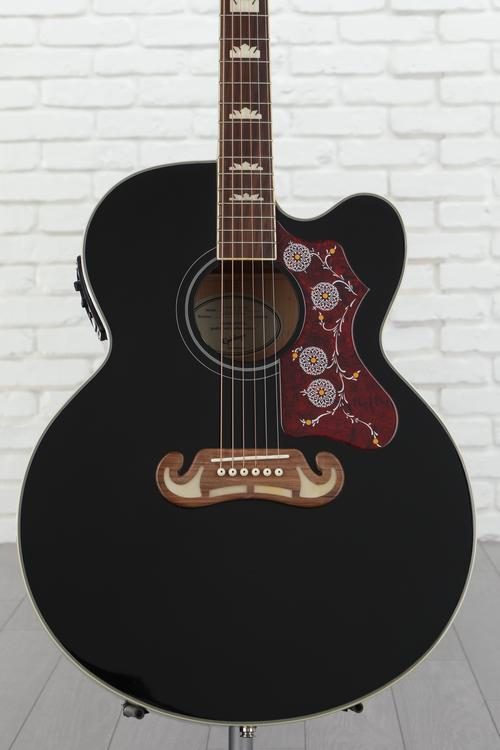 Epiphone J-200EC Studio Acoustic-Electric Guitar - Black Reviews