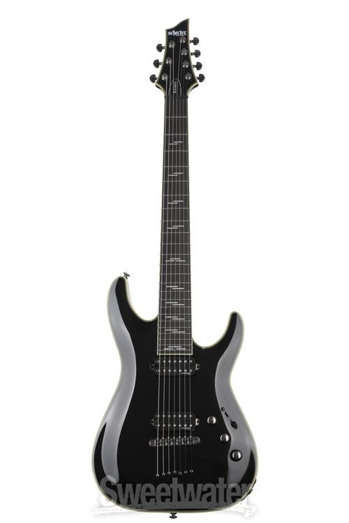 Schecter C-7 Blackjack Electric Guitar - Black Gloss