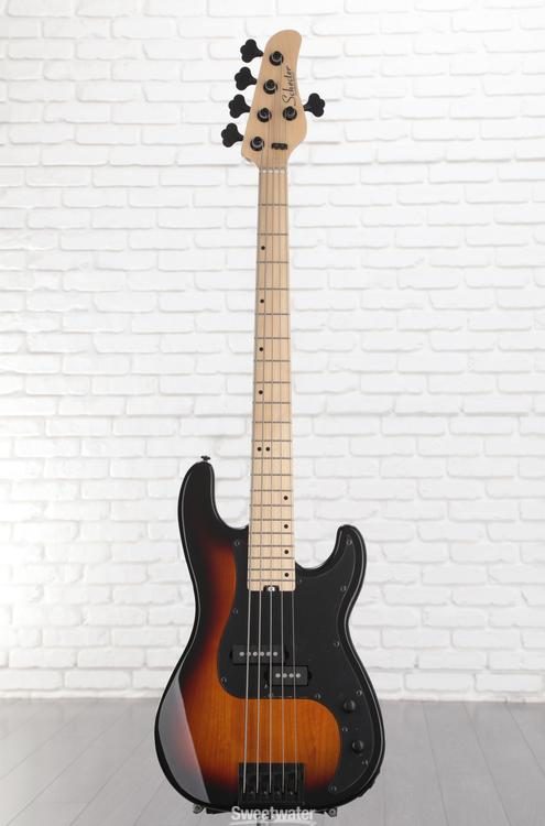 Schecter P-5 5-string Bass - 3-tone Sunburst | Sweetwater