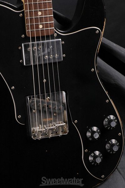 Fender Road Worn '72 Telecaster Custom - Custom Black | Sweetwater