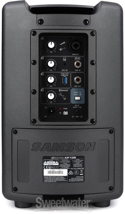 Samson Expedition XP106w Portable PA System with Wireless Handheld  Microphone