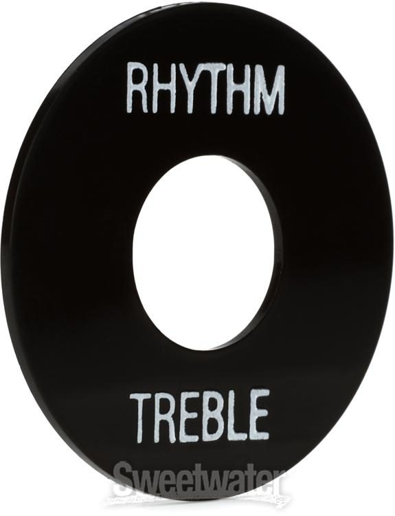 Gibson Accessories Toggle Switch Washer - Black with White Imprint
