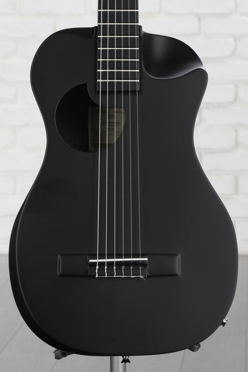 Gloss White Top Carbon Fiber Crossover Classical Travel Guitar- OC660W1 -  Journey Instruments