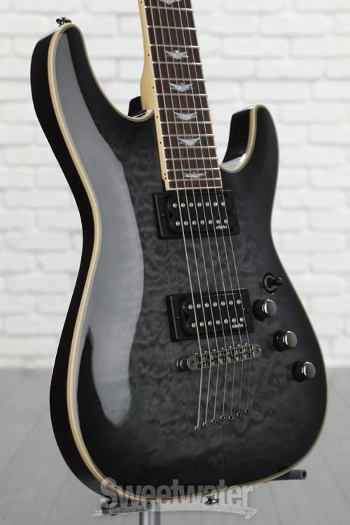 Schecter Omen Extreme-7 Electric Guitar - See Thru Black