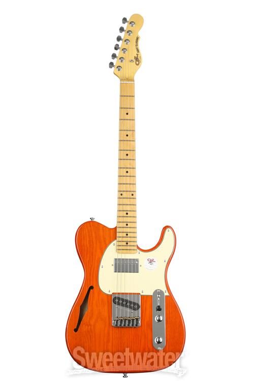 G&L Tribute ASAT Classic Bluesboy Semi-hollow Electric Guitar - Clear Orange