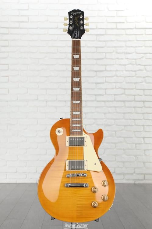 Epiphone Les Paul Standard '50s Electric Guitar - Lemon Burst, Sweetwater  Exclusive