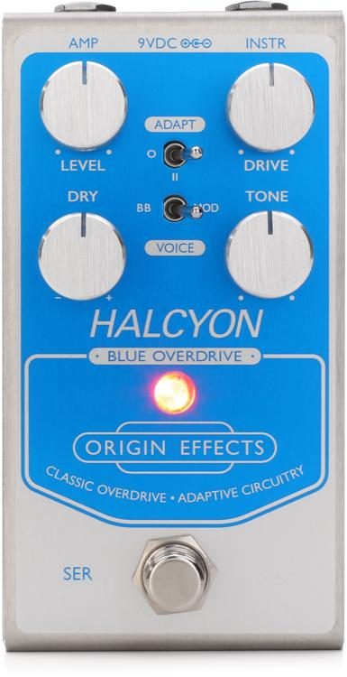 Origin Effects Halcyon Blue Overdrive Pedal | Sweetwater