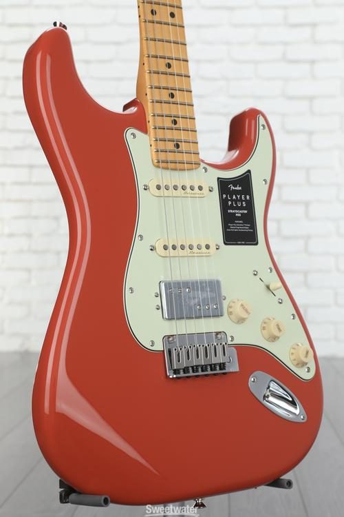 Fender Player Plus Stratocaster HSS Electric Guitar - Fiesta Red with Maple  Fingerboard