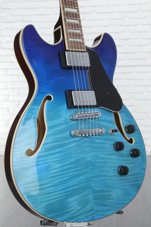 Ibanez Artcore AS73FM Semi-hollow Electric Guitar - Azure Blue Gradiation