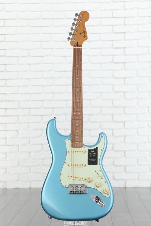 Fender Player Plus Stratocaster Electric Guitar - Opal Spark with Pau Ferro  Fingerboard