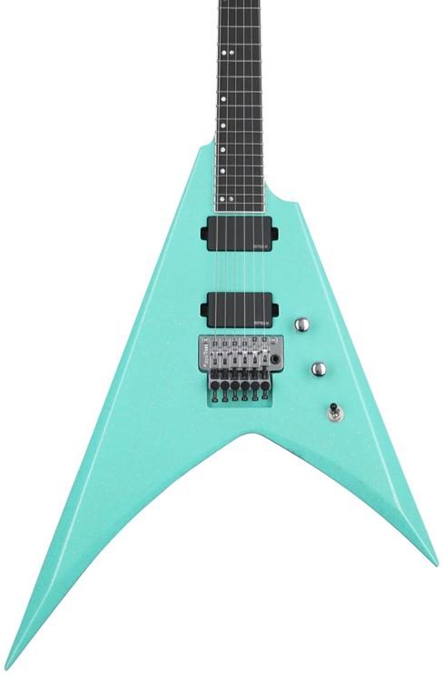 ESP USA V-II FR Electric Guitar - Midori Gold Sparkle