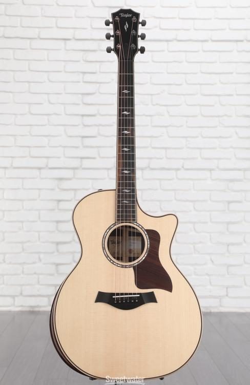 Taylor 814ce Acoustic-Electric Guitar - Natural with V-Class Bracing and  Radiused Armrest
