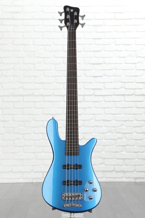 Warwick Rockbass Streamer 5 LX Electric Bass Guitar - Metallic Blue